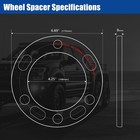 4pc 6 Lug And 5 Lug Universal 6mm 1 4    Wheel Spacers  Size  5 6 Lug - 6mm 1 4 