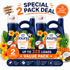 New-2 Pack Downy Radiant Liquid Fabric Softener Pineapple Coconut Grove 111oz He