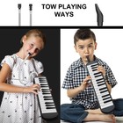Melwinforee Melodica Instrument  Air Piano Keyboard  32 Keys  With Carrying B   