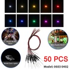 50pcs Pre-soldered Micro Litz Wired Leads Smd Led 0402 0603 Inc Resistors 12v Dc