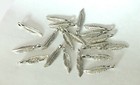 20 Feather Charms Antique Silver Pewter Bohemian Boho Pendants Charms 19x4mm