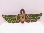 Antique Vtg Native American Carved Wood Eagle Folk Art Totem Pole Hand Painted