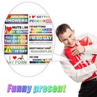 Frienda 10 Pcs Bumper Decals Funny Lgbt Stickers Magnetic  Classic Style