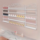 5 Tier Metal Nail Polish Wall Rack Cosmetic Display Shelf Organizer