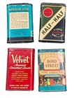 Lot Of 4 Vintage Tobacco Tins Good Condition Still Contains Tobacco
