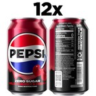 Pepsi Zero Sugar Wild Cherry Cream Soda  12 Floz 12 Cans free Shipping In 2 Days