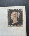 Great Britain Qv 1d Black Plate 3 On Cover To Streatham  4 Margins 