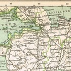 Baltic Lithuania Latvia Estonia Poland Ukraine  Russia Original Antique Map 1894