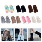 Fuzzy Plush Leg Warmers Women Fashion Accessory For Costume Parties Festivals