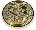 3pcs Bitcoin Coin - Gold Silver And Bronze Physical Blockchain    
