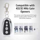 2 Remote Control Backup Key Sliding Gate Opener Automatic Operator 433 92mhz Us