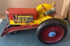 Vintage Louis Marx   Co 1950s Tin Toy Farm Tractor