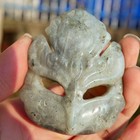 2 8 labradorite Fox Mask Crystal Carving Natural Flash Stone Animal Totem Spirit
