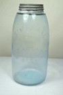 Mason Keystone 1858 Quart Canning Jar Hand Blown Bim