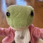 Vintage Mr Jeremy Fisher Frog Plush Eden Toys Beatrix Potter Stuffed Animal