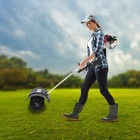 52cc Gas Power Hand Held Sweeper Driveway Turf Artificial Grass Snow Clean Broom