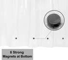Extra Wide Shower Curtain Liner 108  X 72   Clear