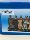 Judaica 9 Cat Wooden Menorah - 10 Inches Long - New In Box