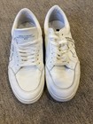 Off-white Vulc Low White Leather Low Top Lace Up Athletic Sneakers Size 42