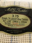 M c g Textiles Graph   n Latch Rug Canvas 54   x60    New In Open Package 