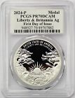 2024 P United States Liberty And Britannia Silver Medal Pcgs Pr70 Dcam Fdoi