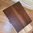 12 X 10 Antique Mahogany Wood Dove Tail Display Hinged Box  6 Partitions Vintage