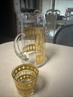 Vintage W  Virginia Glass Co  Martini Pitcher   5 -3 1 2     Glasses