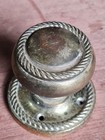 One Single Vintage Brass Door Handle pull Rope Twist 