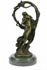 Grecian Goddess Athena Elegant Female War Classical Bronze Marble Statue Deal Nr