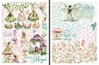 Graphic45 Fairy Boutique Rub-on Transfer Set  2  Sheets Scrapbooking