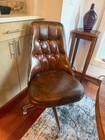 Vintage Chromcraft Dinette Set Oval Table   4 Swivel Tufted Chairs Mcm