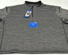 Pebble Beach Men s Dry-luxe Performance 1 4 Zip Shirt  Gray  Size L