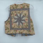 Handmade Womens Cottagecore Patchwork Vest Size L Vintage Boho Artsy Folk