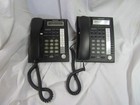 Lot Of 2 Panasonic Kx-t7667-b Black Digital Hybrid System Desk Telephones B1