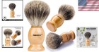 Luxury 100  Badger Hair Shaving Brush - Ideal For Safety   Straight Razors