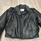 Vintage Taylor   s Leatherware Men   s Small 40 Motorcycle Leather Bomber Jacket 