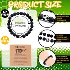 Ecation 12 Sets Sport Bracelets Lave Stone Beaded Elastic Stretch Bracelets W   