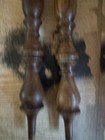 2 Vtg Oak Balusters Wood Architectural Salvage Spindle Post 16 75    Tall Crafter