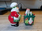Fitz And Floyd Ff Santa s Kitchen Salt And Pepper Shakers Christmas Baking Chef