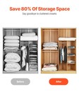Vevor 20 Pack Vacuum Storage Bags Space Saver Bag Cloth Saving Bag Hand Pump