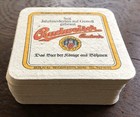 Lot Of 20 German Budweiser 2-sided Vintage Unique Advertising Coasters  3-5 8  