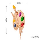 Fashion Brooch Colorful Enamel Artist Decorative Palette Badge Lapel Pins Gift