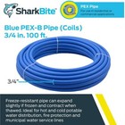 Sharkbite 3 4in X 100  Blue Polyethylene Pex Coil Tubing