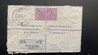 1917 Registered   Insured Cover   India To Nepal   King George V 2 Annas Pair  