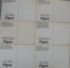 Six 1980 Oldsmobil  Postcards  7 X 4 3 4 Inches New