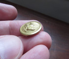 Antique Washington Grays Civil War Uniform Collar Button Superior Quality