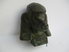 Antique Bronze Metal Sculpture Signed Mystery Puppy Dog Statue Vintage Old