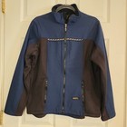 Kerrits Softshell Fleece Jacket Women s Size Large Royal Blue   Black Equestrian