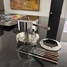 Danish Mid-century Modern   Fondue Set   Designed By Peter Holmblad For Stelton