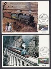 Australia 1979 Trains Railways Maxi Card Set Of 4  Stamp Promotion Council